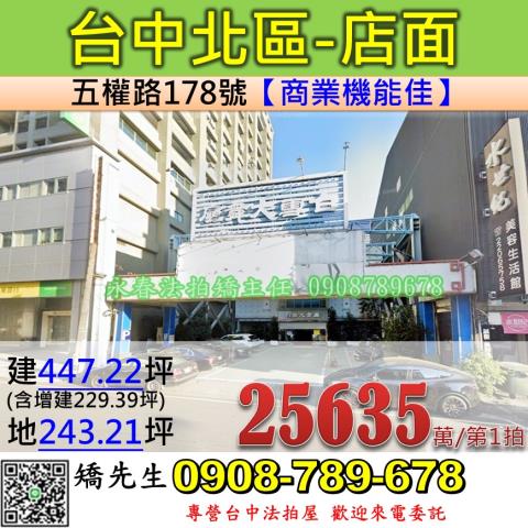 台中北區店面法拍-0